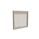 100x100cm - ścienna rama S50T LED, profil srebrny, ramka DECO D3 Dąb