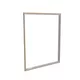 200x250cm - ścienna rama S100T LED, profil srebrny, ramka DECO D2 Dąb