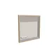 100x100cm - ścienna rama S100T LED tylne, profil srebrny, ramka DECO D2 Dąb