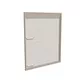 200x250cm - ścienna rama S100T LED tylne, profil srebrny, ramka DECO D2 Dąb