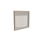 100x100cm - ścienna rama S100T LED tylne, profil srebrny, ramka DECO D3 Dąb
