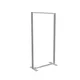 100x200cm - stojąca rama S100 LED, profil srebrny, stopy