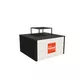 130x130x70cm - regał Podium, 2x Smart Frame S50T LED,2x panel, nadstawka Modular Cube