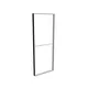 98x250cm - ściana frontowa sufitu Modularico M100LED, profil czarny