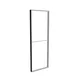 88x250cm - ściana standardowa z wyjściem górnym Modularico M100, profil czarny