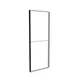 98x250cm - ściana standardowa z wyjściem górnym Modularico M100, profil czarny