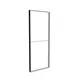 100x250cm - ściana standardowa z wyjściem górnym Modularico M100, profil czarny