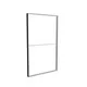 150x250cm - ściana standardowa z wyjściem górnym Modularico M100, profil czarny