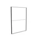 180x250cm - ściana standardowa z wyjściem górnym Modularico M100, profil czarny
