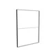 190x250cm - ściana standardowa z wyjściem górnym Modularico M100, profil czarny