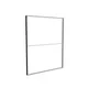 200x250cm - ściana standardowa Modularico M100, profil czarny