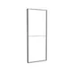 98x250cm - ściana frontowa sufitu Modularico M100, profil czarny