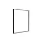 80x100cm - ściana Quadro Modularico M100LED, profil czarny