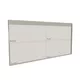500x300cm - ścienna rama S100T LED tylne, profil srebrny