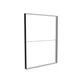 185x250cm - ściana standardowa Modularico M150LED, profil czarny