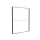 200x250cm - ściana standardowa Modularico M150LED, profil czarny