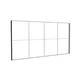 500x250cm - ściana standardowa Modularico M150LED, profil czarny