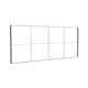 585x250cm - ściana standardowa Modularico M150LED, profil czarny