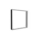 100x100cm - ściana standardowa z wyjściem górnym Modularico M150LED, profil czarny
