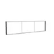 400x100cm - ściana standardowa z wyjściem górnym Modularico M150LED, profil czarny