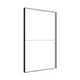 185x300cm - ściana standardowa z wyjściem górnym Modularico M150LED, profil czarny