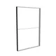200x300cm - ściana standardowa Modularico M150LED, profil czarny
