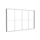485x300cm - ściana standardowa Modularico M150LED, profil czarny