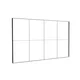 500x300cm - ściana standardowa z wyjściem górnym Modularico M150LED, profil czarny