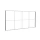 585x300cm - ściana standardowa z wyjściem górnym Modularico M150LED, profil czarny