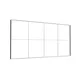 600x300cm - ściana standardowa Modularico M150LED, profil czarny