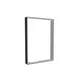 85x125cm - ściana standardowa z wyjściem górnym Modularico M150LED, profil czarny