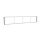 585x100cm - ściana standardowa Modularico M150LED, profil czarny