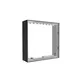 50x50cm - ściana standardowa z wyjściem górnym Modularico M150LED, profil czarny