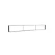 400x50cm - ściana standardowa z wyjściem górnym Modularico M150LED, profil czarny