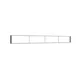 485x50cm - ściana standardowa Modularico M150LED, profil czarny