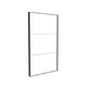 200x350cm - ściana standardowa z wyjściem górnym Modularico M150LED, profil czarny