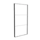 200x400cm - ściana standardowa z wyjściem górnym Modularico M150LED, profil czarny