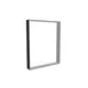 100x125cm - ściana standardowa z wyjściem górnym Modularico M150, profil czarny