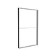 150x250cm - ściana standardowa z wyjściem górnym Modularico M150, profil czarny