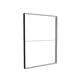 185x250cm - ściana standardowa Modularico M150, profil czarny