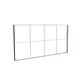 500x250cm - ściana standardowa Modularico M150, profil czarny