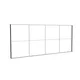 600x250cm - ściana standardowa Modularico M150, profil czarny