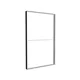 185x300cm - ściana standardowa Modularico M150, profil czarny