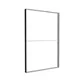 200x300cm - ściana standardowa z wyjściem górnym Modularico M150, profil czarny