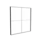 285x300cm - ściana standardowa Modularico M150, profil czarny