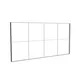 600x300cm - ściana standardowa Modularico M150, profil czarny