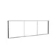 385x125cm - ściana standardowa Modularico M150, profil czarny