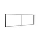 300x100cm - ściana standardowa z wyjściem górnym Modularico M150, profil czarny