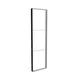 100x350cm - ściana standardowa z wyjściem górnym Modularico M150, profil czarny