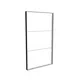 200x350cm - ściana standardowa Modularico M150, profil czarny